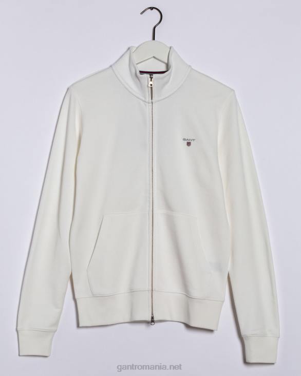 cardigan original cu fermoar complet 888T285 coaja de ou GANT bărbați