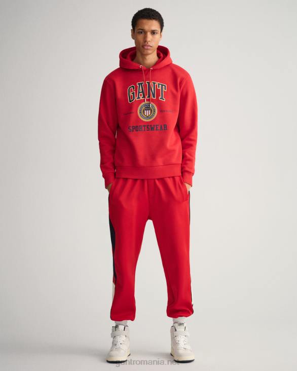 crest shield sweat hanorac 888T290 rosu rubin GANT bărbați