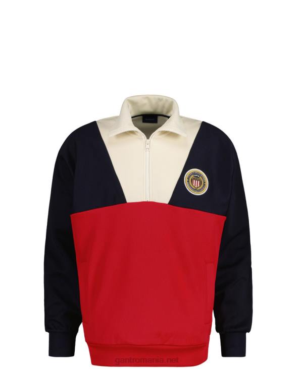 crest shield trening pulover cu jumătate de fermoar 888T272 albastru de seară GANT bărbați