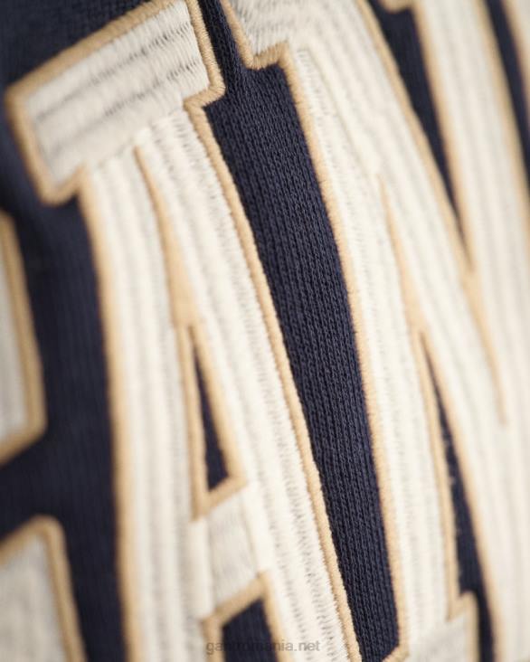 hanoraș cu transpirație grafică SUA 888T231 albastru de seară GANT bărbați