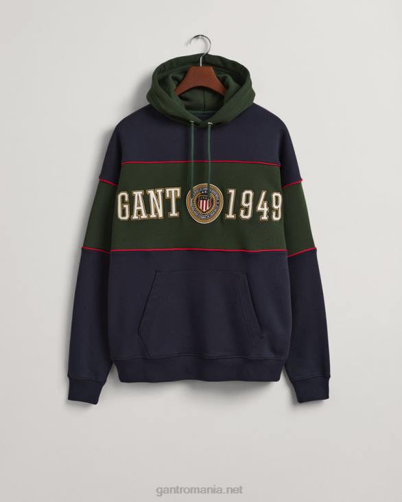 hanorac crest shield block 888T296 albastru de seară GANT bărbați