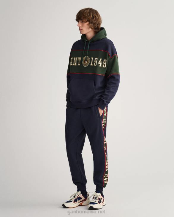 hanorac crest shield block 888T296 albastru de seară GANT bărbați