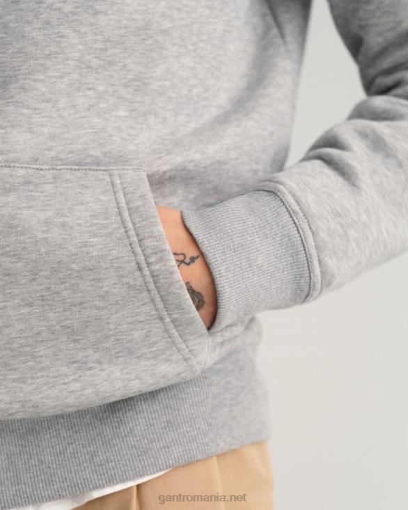 hanorac de arhivă scut 888T235 melange gri GANT bărbați