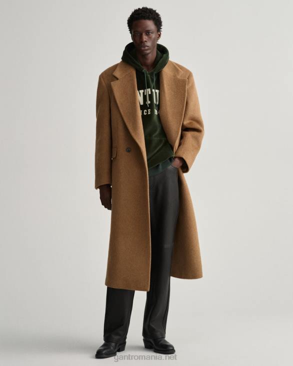 hanorac din velur 888T229 verde furtună GANT bărbați