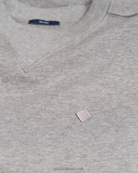 hanorac icon g essential cu gâtul rotund 888T244 melange gri GANT bărbați