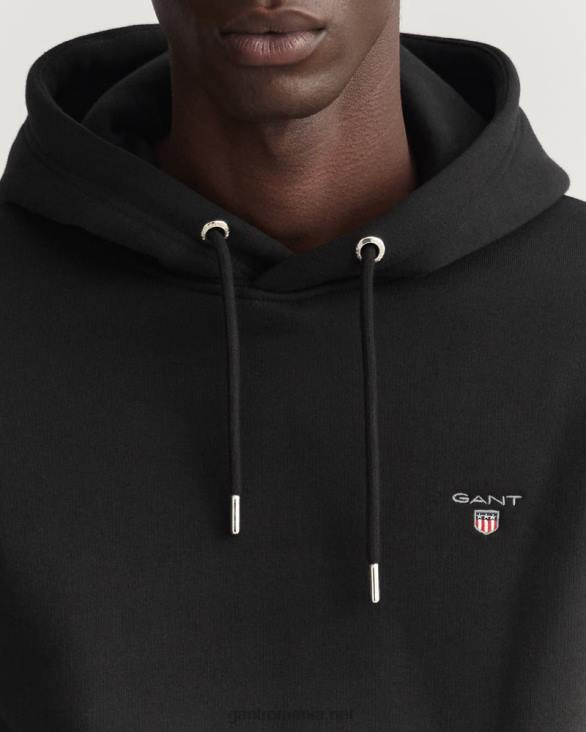 hanorac transpirație original 888T274 negru GANT bărbați