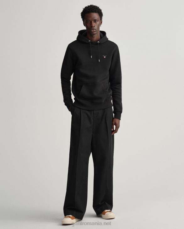 hanorac transpirație original 888T274 negru GANT bărbați