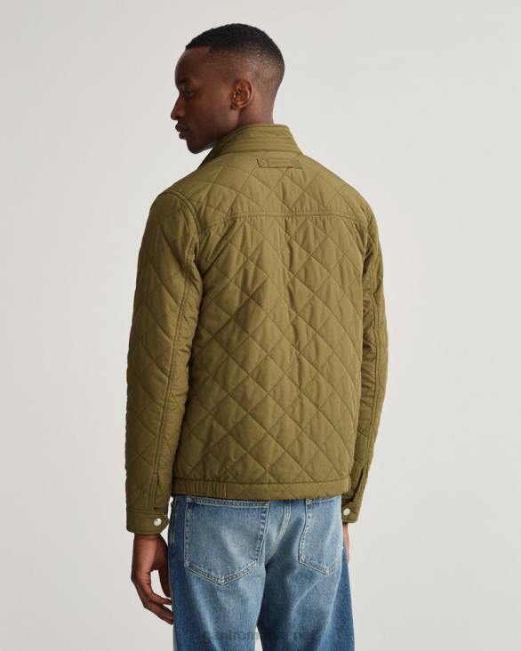 cămașă de vânt matlasată 888T393 verde armată GANT bărbați