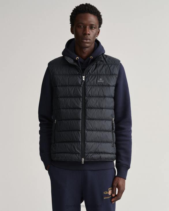 gilet de jos lejer 888T386 negru GANT bărbați