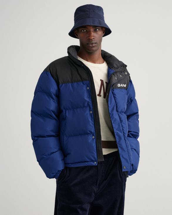 jachetă căptușită blocată 888T367 albastru inchis GANT bărbați