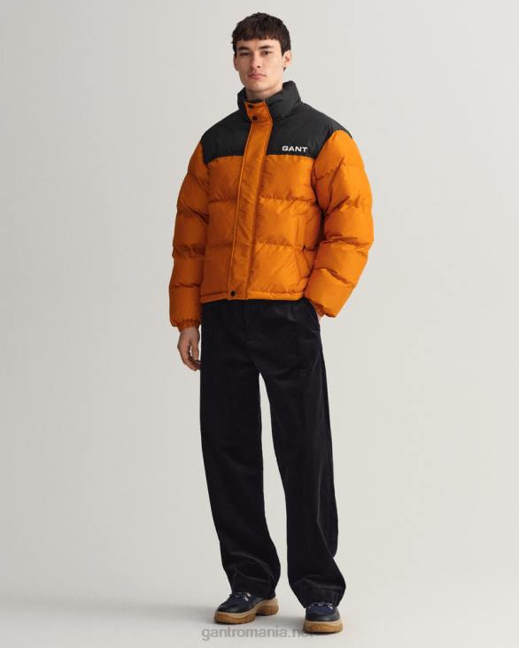 jachetă căptușită blocată 888T369 dk portocală de muştar GANT bărbați
