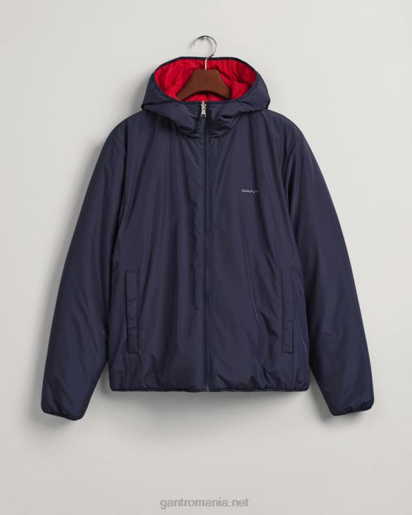 jachetă cu glugă reversibilă 888T382 marin GANT bărbați