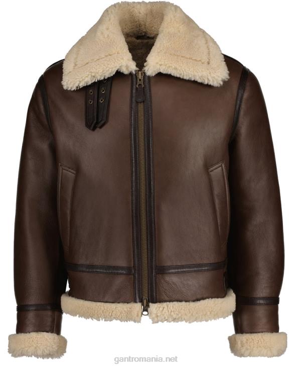 jachetă din shearling 888T370 maro bogat GANT bărbați