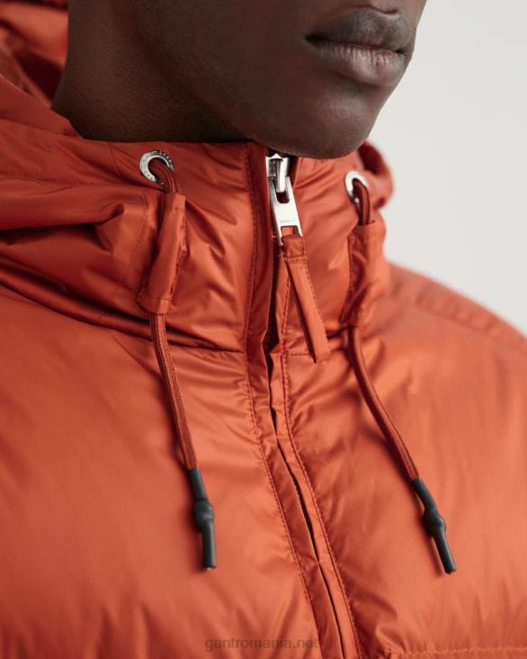 jachetă pufă strălucitoare 888T380 ocru închis GANT bărbați