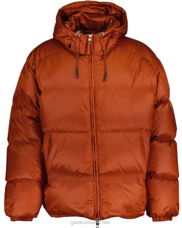 jachetă pufă strălucitoare 888T380 ocru închis GANT bărbați