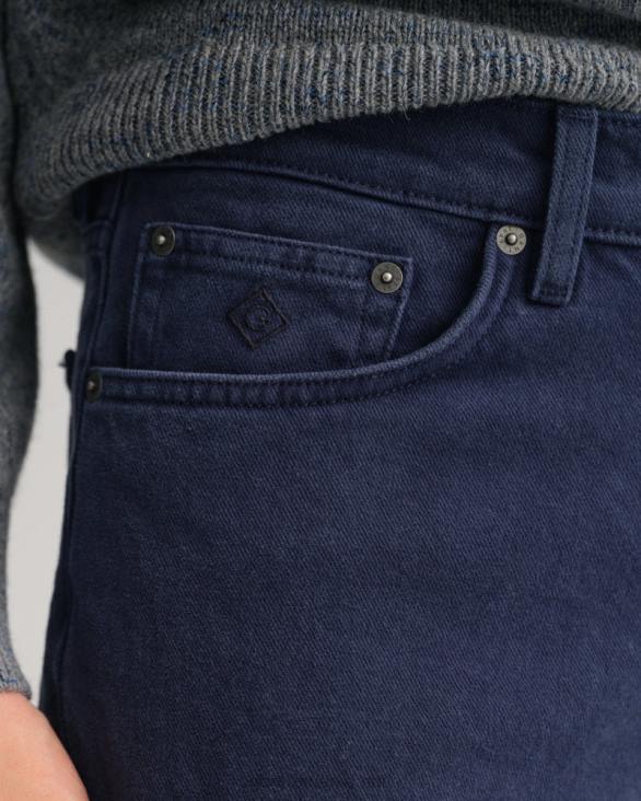 blugi din twill moale arley cu fit regulat 888T409 marin GANT bărbați