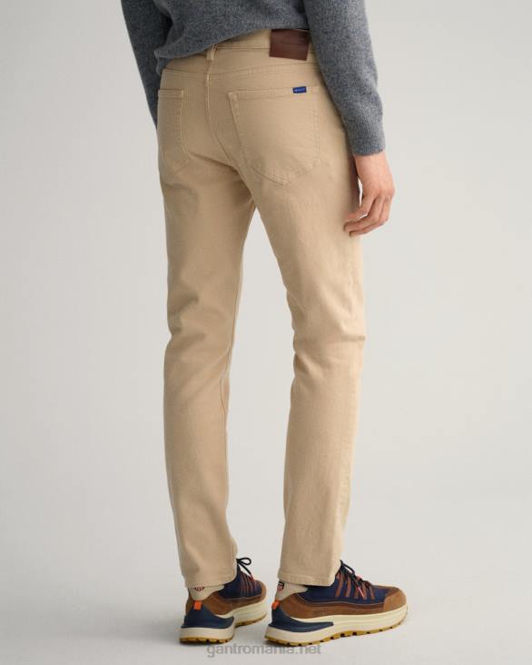 blugi din twill moale arley cu fit regulat 888T421 bej alun GANT bărbați