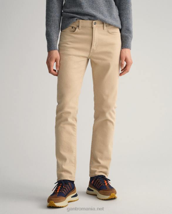 blugi din twill moale arley cu fit regulat 888T421 bej alun GANT bărbați