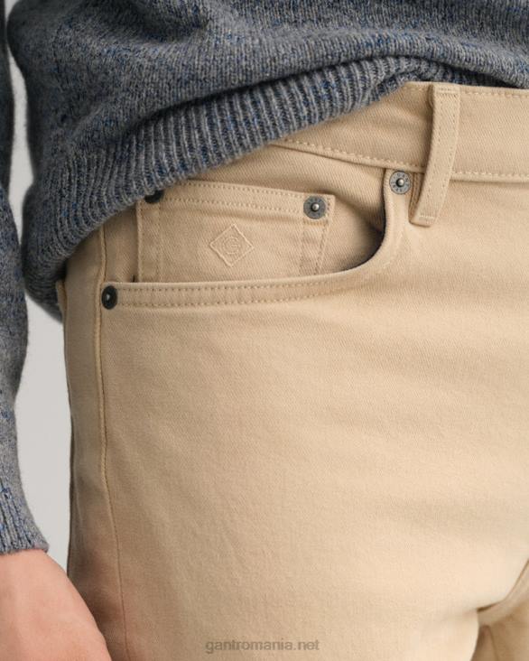 blugi din twill moale arley cu fit regulat 888T421 bej alun GANT bărbați