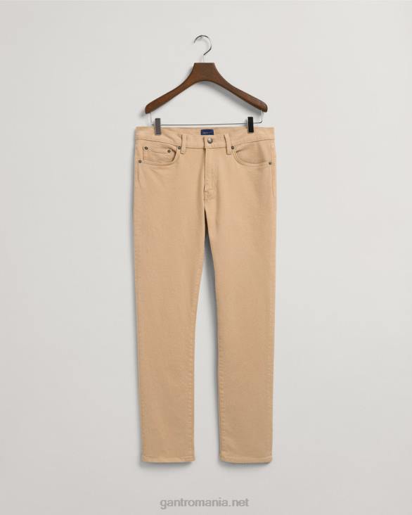 blugi din twill moale arley cu fit regulat 888T421 bej alun GANT bărbați