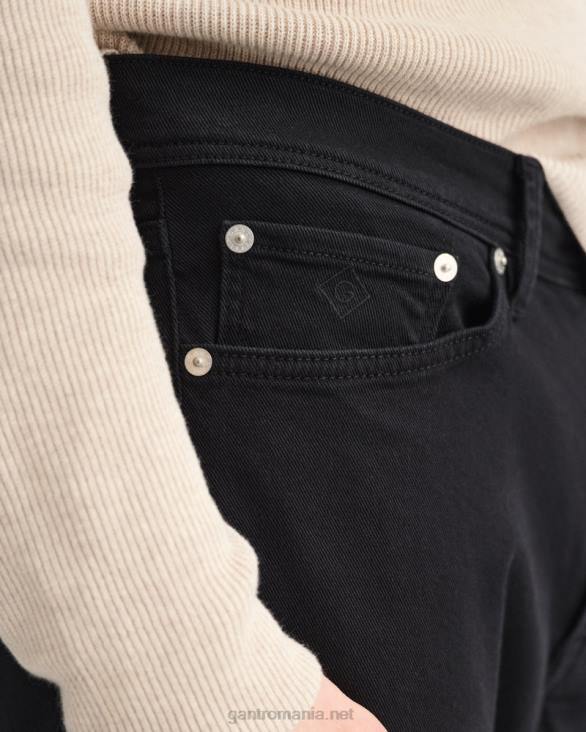 blugi maxen extra slim fit active-recover color 888T407 negru GANT bărbați