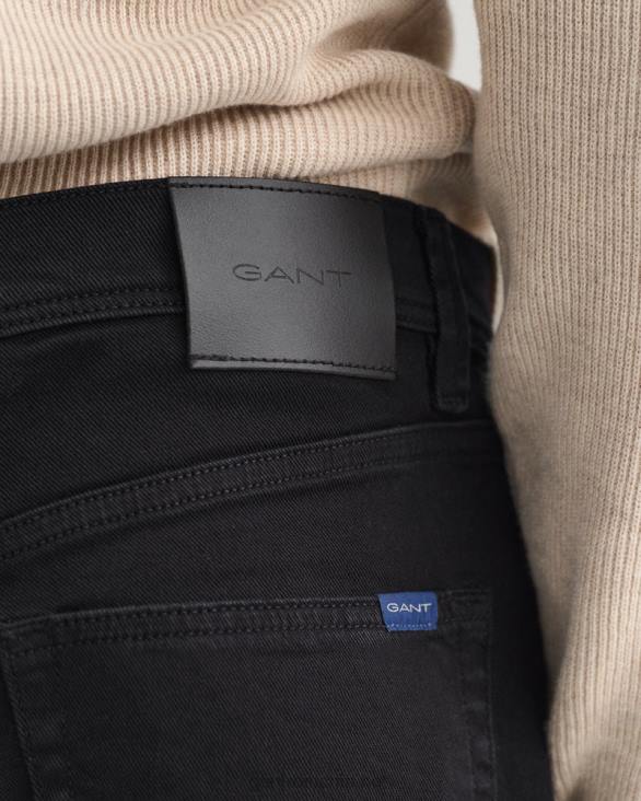 blugi maxen extra slim fit active-recover color 888T407 negru GANT bărbați