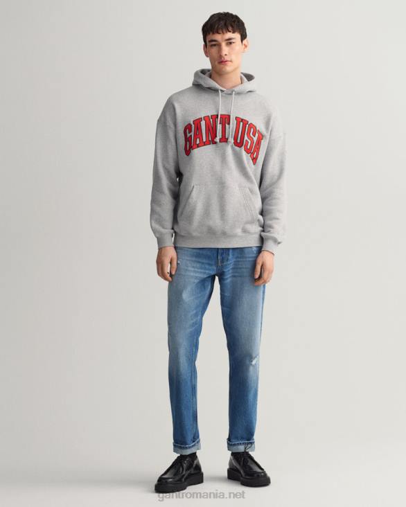 blugi uzați și rupti 888T405 vintage albastru mijlociu GANT bărbați