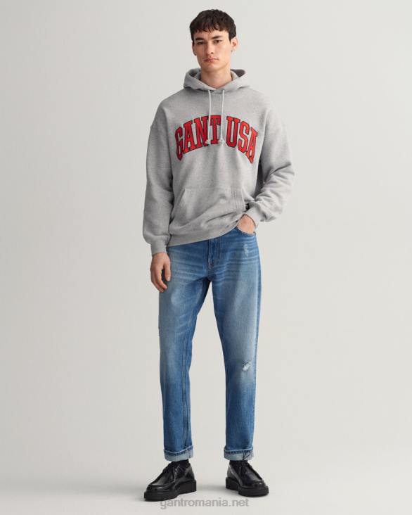 blugi uzați și rupti 888T405 vintage albastru mijlociu GANT bărbați