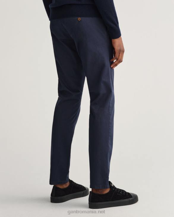 pantaloni chino hallden slim fit din twill 888T411 marin GANT bărbați