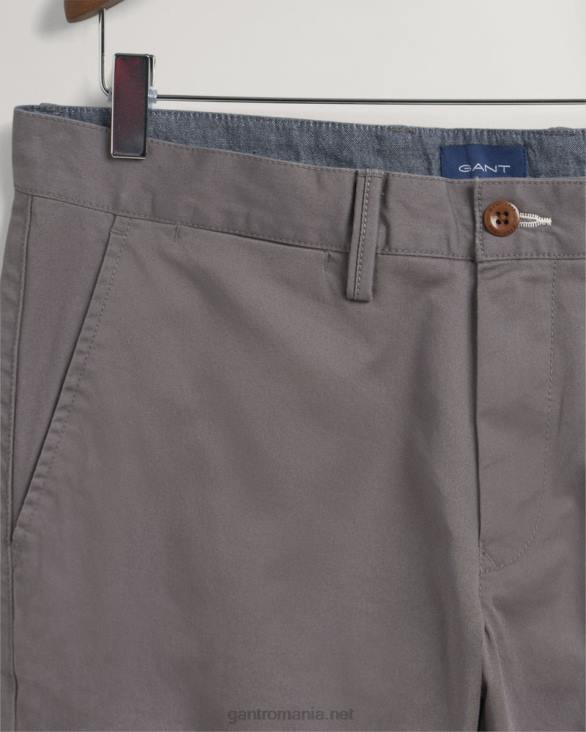 pantaloni chino hallden slim fit din twill 888T417 grafit GANT bărbați