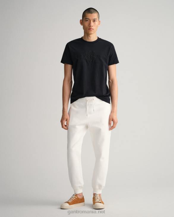 pantaloni de trening cu scut de arhivă tonală 888T255 coaja de ou GANT bărbați