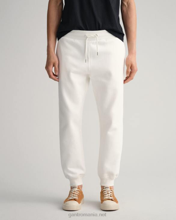 pantaloni de trening cu scut de arhivă tonală 888T255 coaja de ou GANT bărbați