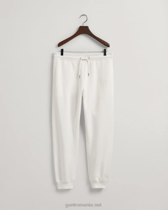 pantaloni de trening cu scut de arhivă tonală 888T255 coaja de ou GANT bărbați