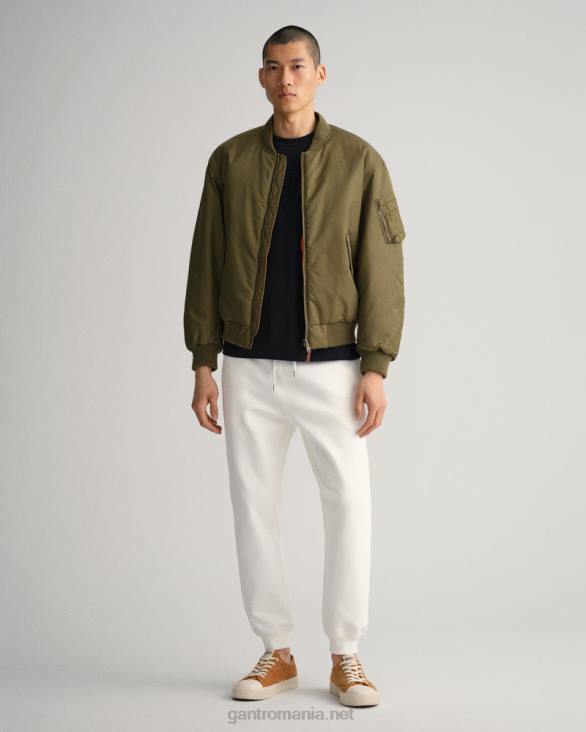 pantaloni de trening cu scut de arhivă tonală 888T255 coaja de ou GANT bărbați