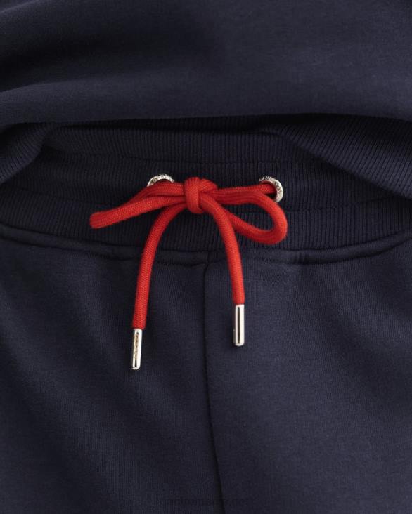 pantaloni de trening lateral in contrast 888T268 albastru de seară GANT bărbați