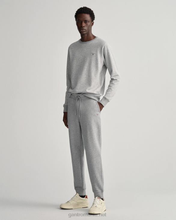 pantaloni de trening originali 888T275 melange gri GANT bărbați