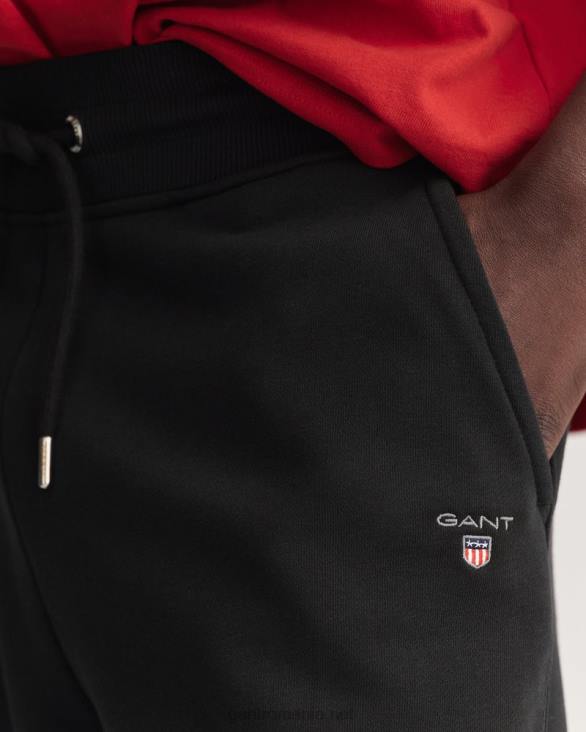 pantaloni de trening originali 888T287 negru GANT bărbați