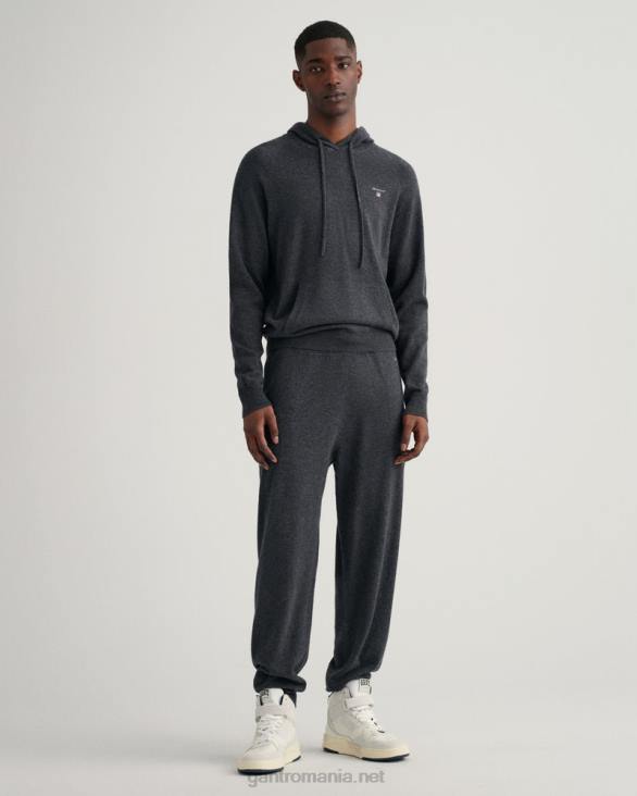 pantaloni de trening tricotati 888T245 melange antracit GANT bărbați