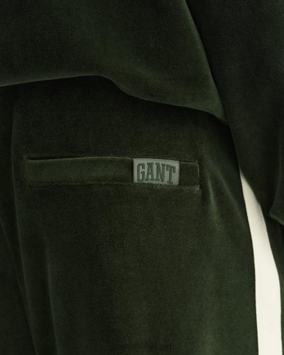 pantaloni din velur 888T242 verde furtună GANT bărbați
