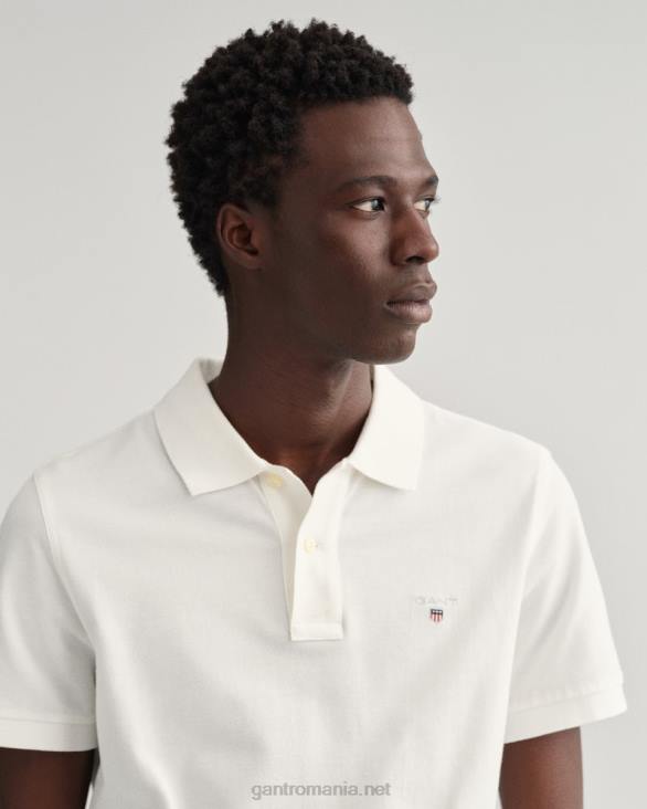 tricou polo original piqué 888T106 alb GANT bărbați