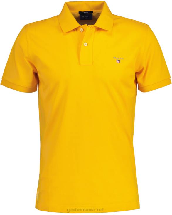 tricou polo original piqué 888T109 galben citrice GANT bărbați