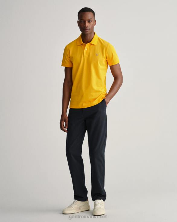 tricou polo original piqué 888T109 galben citrice GANT bărbați