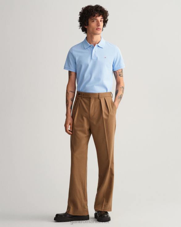 tricou polo original piqué 888T117 albastru capri GANT bărbați