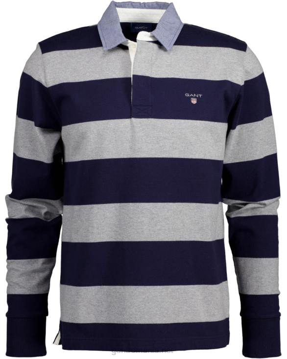 Rugger greu cu barstripe original 888T211 melange gri GANT bărbați