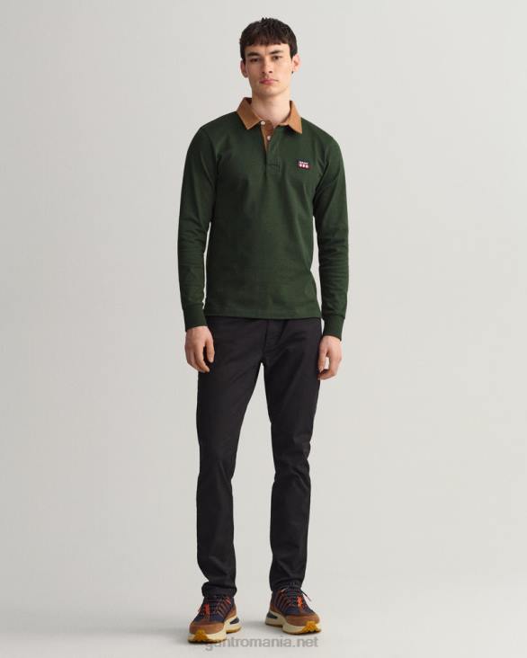 guler catifea grea rugger 888T222 verde furtună GANT bărbați