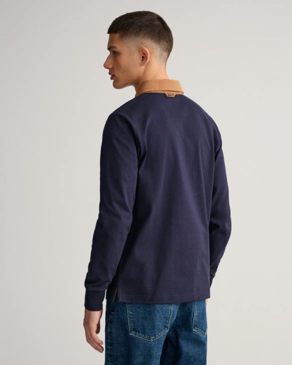 guler catifea grea rugger 888T223 albastru de seară GANT bărbați