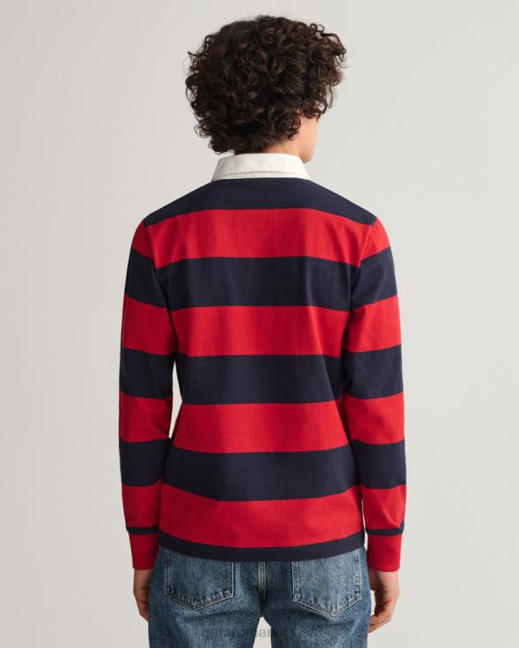 rugger greu cu barstripe 888T215 rosu rubin GANT bărbați