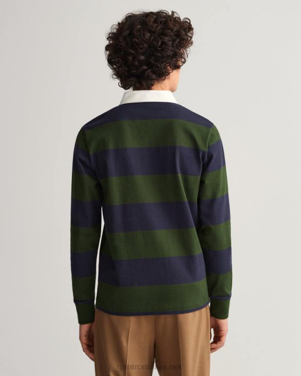 rugger greu cu barstripe 888T217 verde furtună GANT bărbați