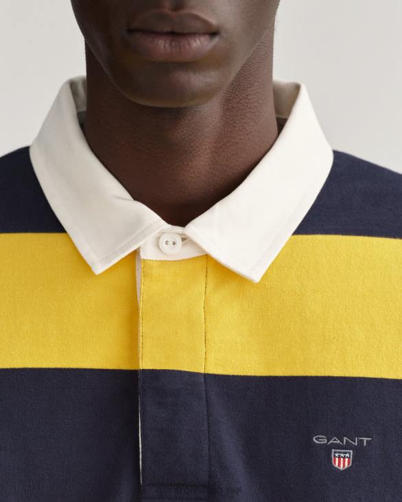 rugger greu cu barstripe 888T219 galben lumina soarelui GANT bărbați