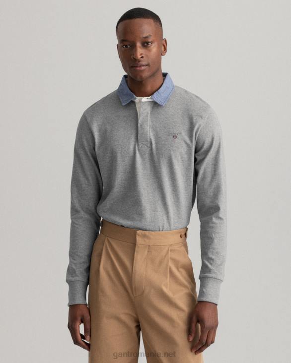 rugger greu original 888T208 melange gri GANT bărbați